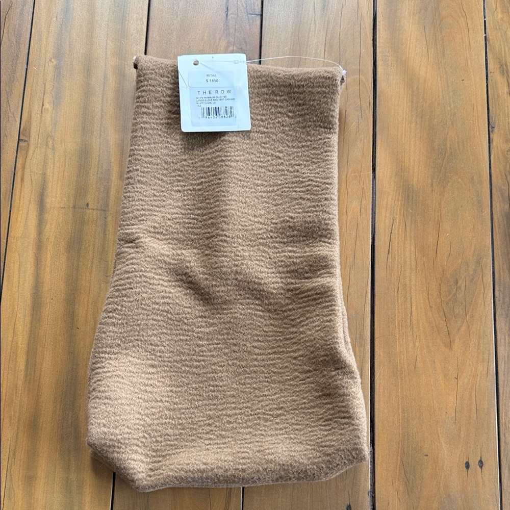 The Row Camel Cashmere Bag
